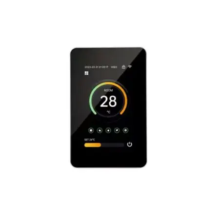Blk Vert thermostat