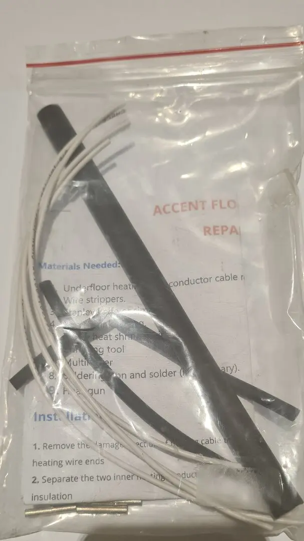 Under Tile  floor heating cable Repair Kit